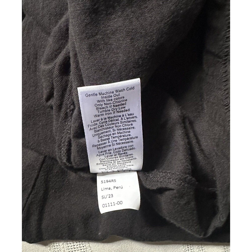 Nation LTD Elliot Fused Ruffle Women’s Dress Black /Dark Gray Size S Pima Cotton - Picture 12 of 13